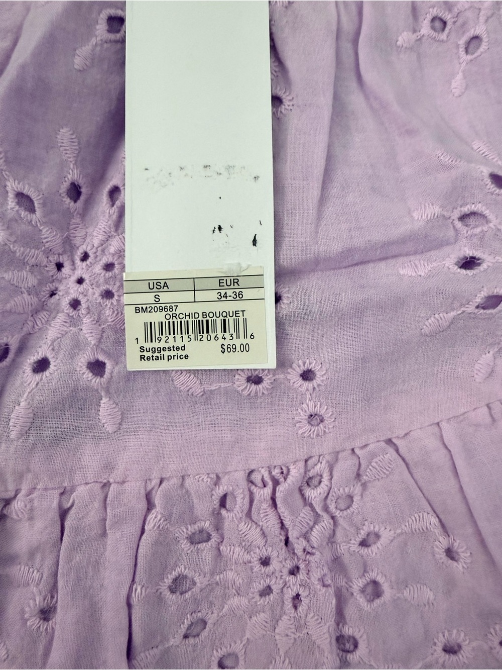BB Dakota by Steve Madden Orchid Bouquet Eyelet Mini Skirt - Picture 4 of 5